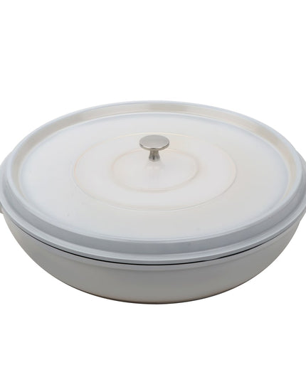 Chảo Om GET CA-005-AWH/BK/CC 2.8 lít Nhôm Phủ Gốm Trắng Cổ
