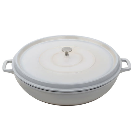 Chảo Om GET CA-005-AWH/BK/CC 2.8 lít Nhôm Phủ Gốm Trắng Cổ