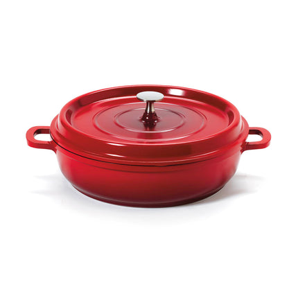 Chảo Om GET CA-005-R/BK/CC 2.8 lít Nhôm Phủ Gốm Đỏ