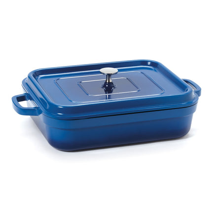 Khay Quay Từ GET CA-010-CB/BK/CC 4.7 lít Nhôm Phủ Gốm Xanh Cobalt