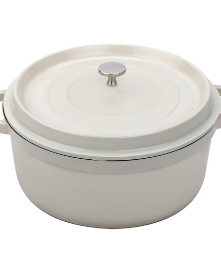 Nồi Nhôm Phủ Ceramic GET CA-012-AWH/BK/CC 4.3 l Màu Trắng Cổ