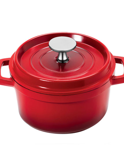 Nồi Nhôm Phủ Ceramic GET CA-013-R/BK/CC 3/3.8 lít Màu Đỏ