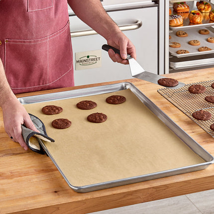 Vật tư đóng gói bánh Baker's Lane 40,6 cm x 61 cm cỡ đầy đủ Unbleached Quilon® Coated Parchment giấy Bun / khay nướng Li