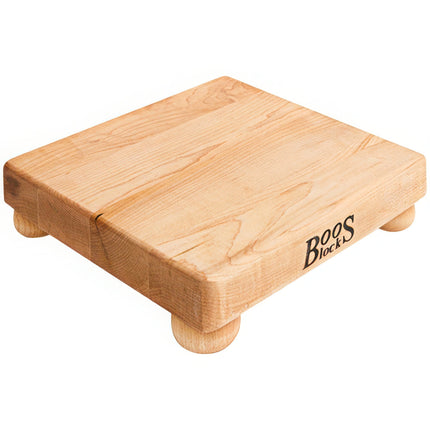 Thớt gỗ phong vuông có chân đế John Boos & Co. 23 x 23 x 3,8 cm B9S