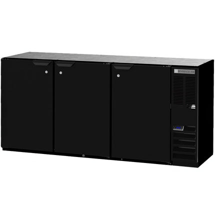 Tủ mát quầy bar xuyên cửa đặc đen đạt chuẩn thực phẩm Beverage-Air BB72HC-1-F-PT-B 183 cm