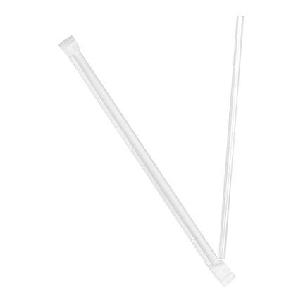 Ống hút jumbo Dixie trong suốt có bọc 20 cm - Thùng 12.000 cái
