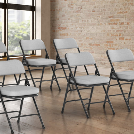 Ghế gấp bọc vải xám đệm 5 cm Lancaster Table & Seating - Thùng 4 cái