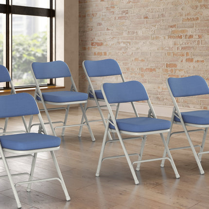 Ghế gấp vải Lancaster Table & Seating màu xanh đệm ngồi 5 cm - Thùng 4 cái