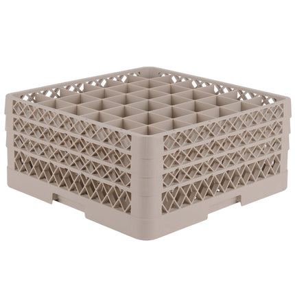 Giá đựng ly 36 ngăn màu be Vollrath Traex® TR7CCC cỡ đầy đủ cao 20 cm