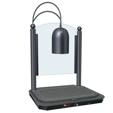 Trạm cắt thịt trang trí đèn đơn đế gia nhiệt màu xám tro viền đồng cổ Hatco DCSB400-2420-1 - 120V, 750W