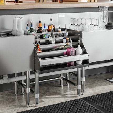 Kệ trưng bày rượu inox Regency Spec Line 61 cm năm tầng - sâu 74 cm