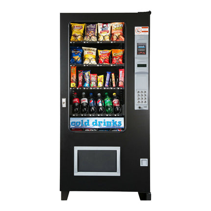 Máy bán hàng tự động đồ ăn nhẹ và nước lạnh AMS LTF 2-1-1-SSCD 26 lựa chọn kèm khay lon dung lượng cao