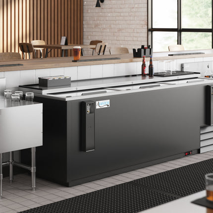 Tủ lạnh chai nằm ngang Avantco HBB-95-HC 241 cm đen