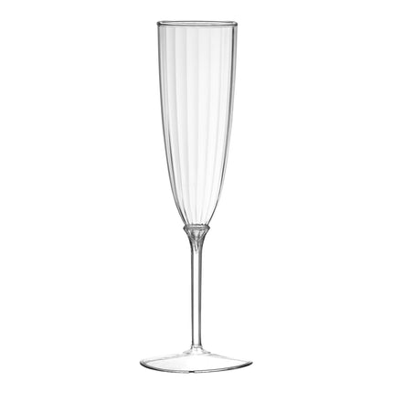 Ly champagne nhựa Posh Setting 177 ml trong suốt 1 mảnh - Thùng 96 cái
