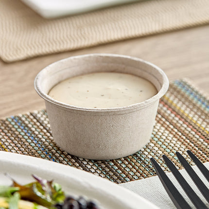 Đồ đựng thực phẩm thân thiện môi trường Dart 59 ml Compostable sợi Portion ly - Thùng 2,500 cái