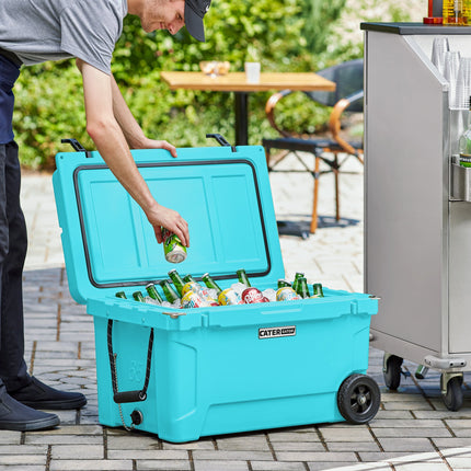Thùng giữ lạnh di động rotomold CaterGator CG65BLW xanh trời 61,5 lít