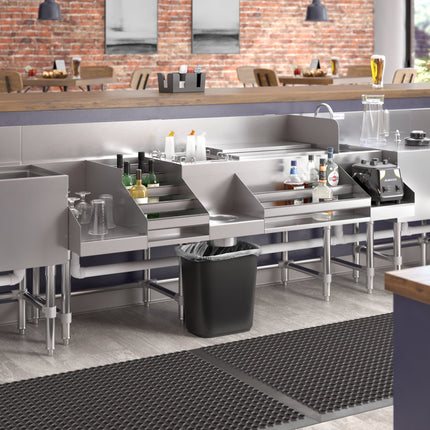 Trạm pha chế gầm quầy bar Regency Spec Line 182,9 cm inox Combination Cocktail trạm rượu trưng bày giá và Drainboard