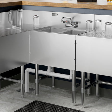 Bồn rửa dưới bar 2 ngăn Regency Spec Line 61 x 48 cm kèm vòi