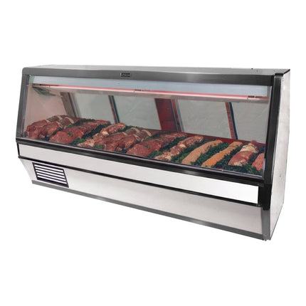 Tủ trưng bày thịt đỏ liền mạch có làm lạnh đơn nhiệm trắng Howard McCray SC-CMS40E-4-LED 40 Series 133 cm - 115V