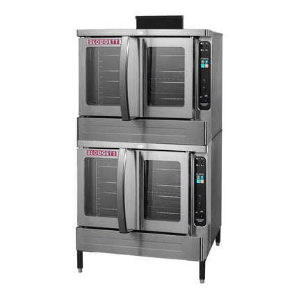 Lò đối lưu gas propan hai tầng cỡ đầy đủ Blodgett DFG-100-ES Premium Series có bộ điều hướng khói - 90.000 BTU