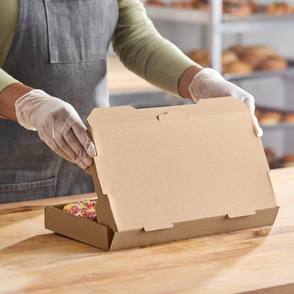 Hộp bánh giấy gợn sóng Kraft trơn Choice 36 x 18 x 4 cm - Bó 50 cái