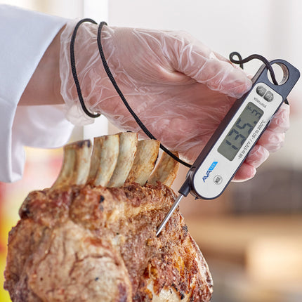 Nhiệt kế đầu dò gập điện tử AvaTek 7,6 cm màu đen có nam châm