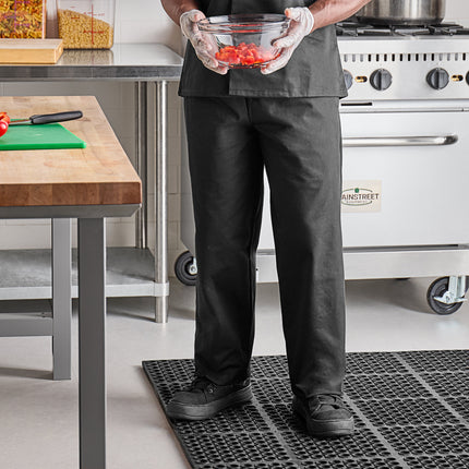 Quần bếp Uncommon Chef 4000 unisex màu đen cổ điển có thể in logo - M