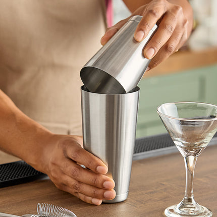 Bộ bình lắc Boston có tạ 2 mảnh American Metalcraft 532 ml & 828 ml BSSET