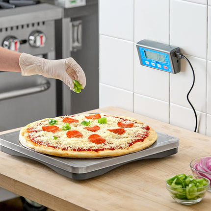 Cân định lượng pizza AvaTek PZ60F 27,2 kg màn hình số không dây và bàn đạp tare chân