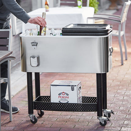 Xe đẩy thùng làm lạnh đồ uống inox Choice 61,5 lít - 79 x 39 x 83 cm
