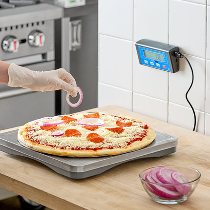 Cân pizza AvaTek PZ30F 13,6 kg Pizza / Portion Scale Wireless Digital trưng bày và Foot Tare Pedal