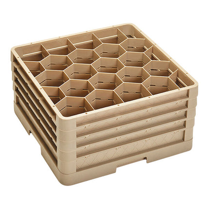 Giá đựng ly 20 ngăn màu be Vollrath Traex® Rack Max CR11GGGG cỡ đầy đủ cao 24 cm kèm 4 ngăn nối