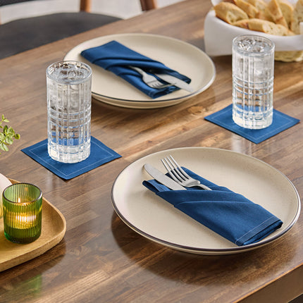 Khăn ăn xanh navy bằng cotton 100% Choice 40 cm x 40 cm - Thùng 250 cái