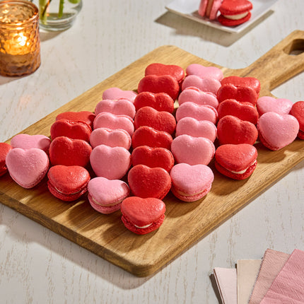Bánh macaron hình trái tim gói đa vị Macaron Centrale - Thùng 100 cái