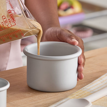 Khuôn bánh mini thành thẳng tròn nhôm anod hóa Fat Daddio's PRD-43 ProSeries 10 x 8 cm