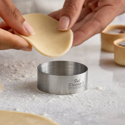 Khuôn tạo hình tartlet tròn inox Fat Daddio's SSRD-2075 ProSeries 5 x 1,9 cm