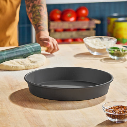 Khay pizza American Metalcraft HC90122 nhôm anod cứng 30 x 5 cm kiểu vát / xếp lồng