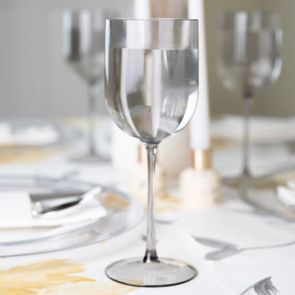Ly rượu vang nhựa tròn màu khói Posh Setting 355 ml - Thùng 60 cái