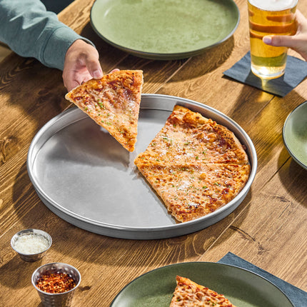 Khay pizza nhôm dày thành thẳng American Metalcraft HA4012 30 x 2,5 cm