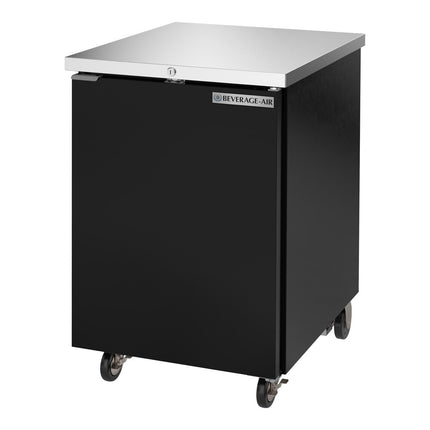 Tủ mát quầy bar nước uống- BB24HC-1-F-B 61 cm đen Counter Height Solid Door thực phẩm Rated
