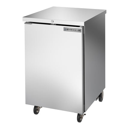 Tủ mát quầy bar cửa đặc cao ngang quầy Beverage-Air BB24HC-1-S 61 cm, thép không gỉ