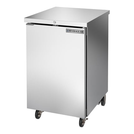 Tủ mát quầy bar Beverage-Air BB24HC-1-F-S 61 cm cửa đặc thép không gỉ cao ngang quầy đạt chuẩn thực phẩm