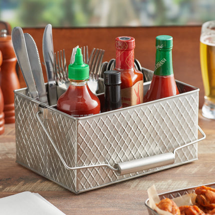 Khay đựng dao dĩa / gia vị inox TableCraft Lattice 27 x 22 cm 10040 - Thùng 4 cái