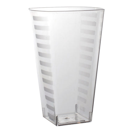 Ly tumbler nhựa vuông trong suốt Fineline Solid Squares 414 ml - Thùng 168 cái