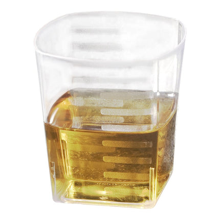 Ly shot nhựa vuông trong suốt Fineline Solid Squares 59 ml - Thùng 288 cái