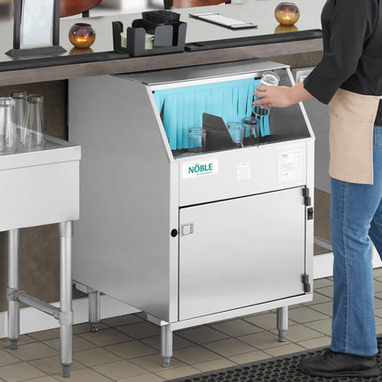 Máy rửa ly kiểu băng chuyền quay dưới quầy Noble Warewashing CG điện - 115V