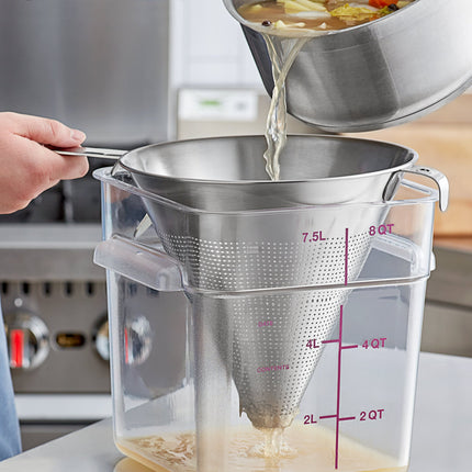 Phễu lọc côn inox liền khối dày Choice 23 cm