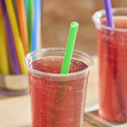 Ống hút smoothie đầu nhọn neon không bọc Choice 23 cm - Thùng 3.500 cái