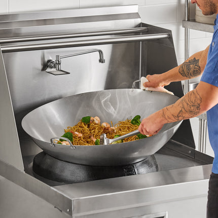 Chảo wok Quảng Đông thép carbon Emperor's Select 76,2 cm