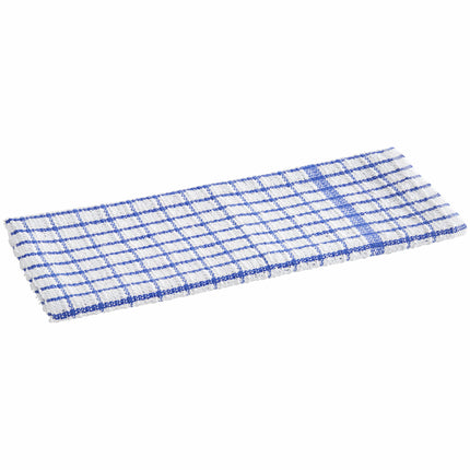 Khăn bếp cotton ô vuông màu xanh dương trắng Oxford 794 g 63,5 x 38,1 cm - Thùng 600 cái
